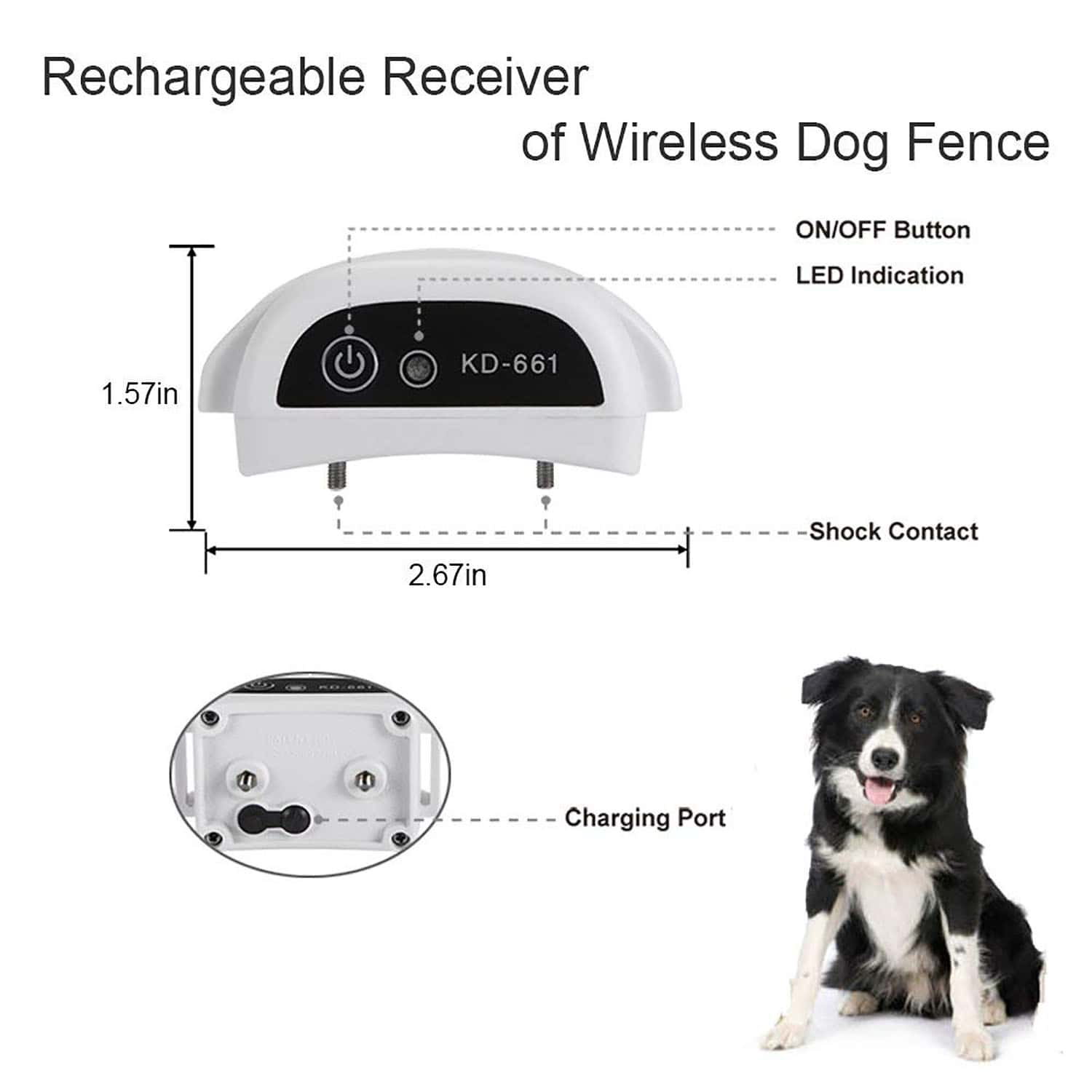 Outdoor Wireless Pet Fence System Wireless Electronic Dog Fence System