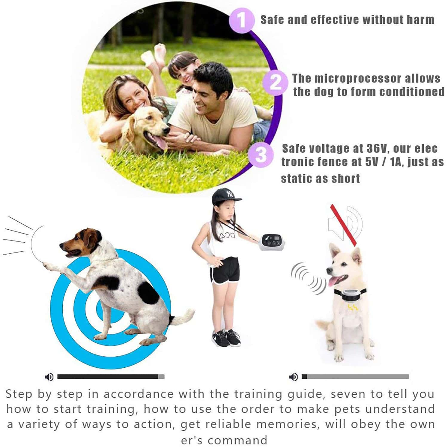 Outdoor Wireless Pet Fence System Wireless Electronic Dog Fence System