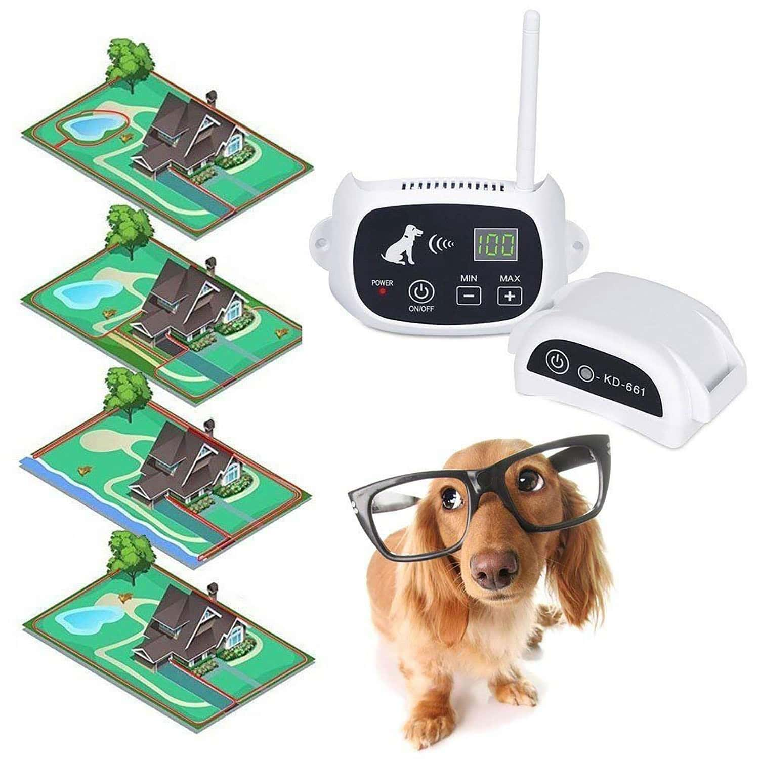 Outdoor Wireless Pet Fence System Wireless Electronic Dog Fence System