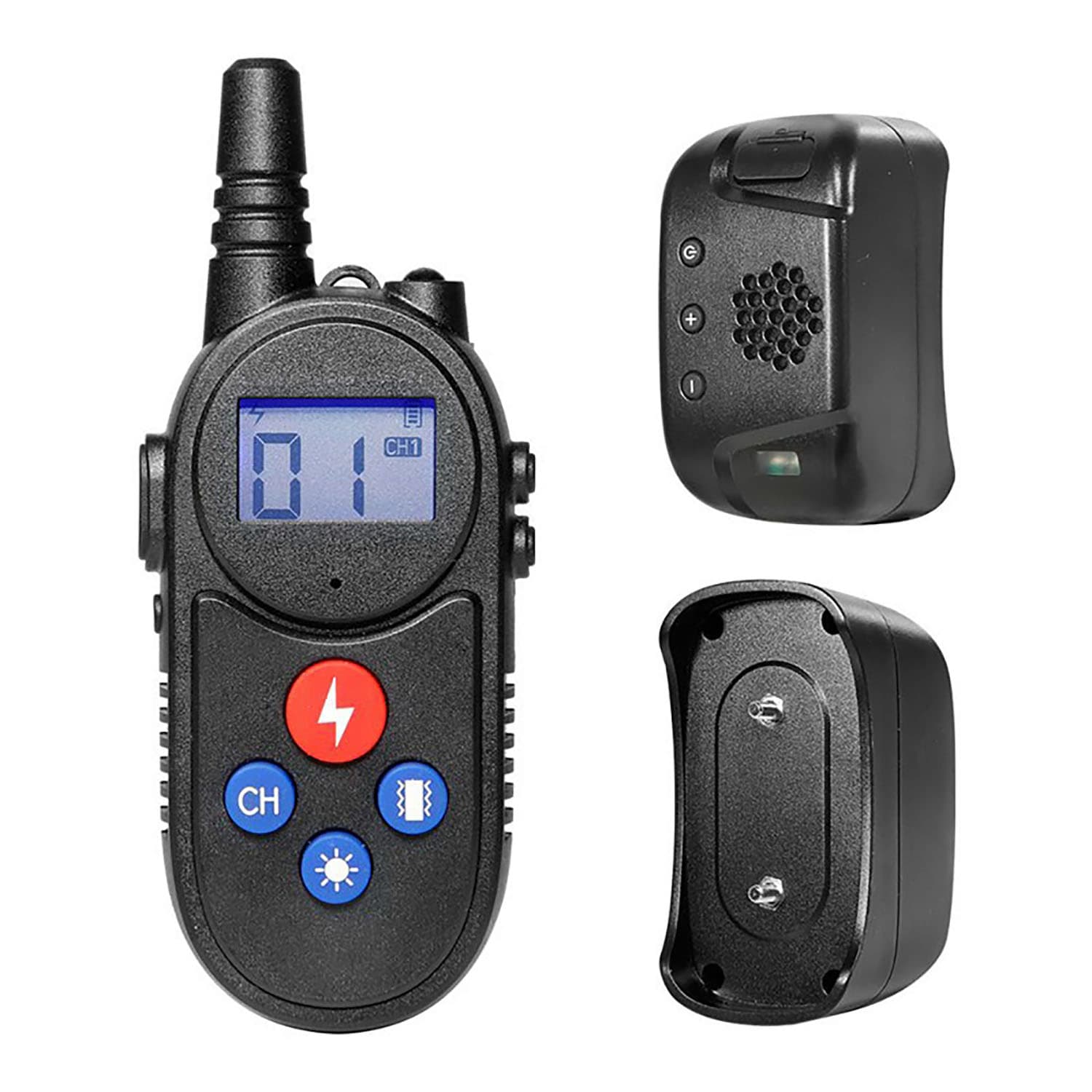 dog training collars with walkie talkie Remote Control Distance Up to 3280Ft for 2 dogs