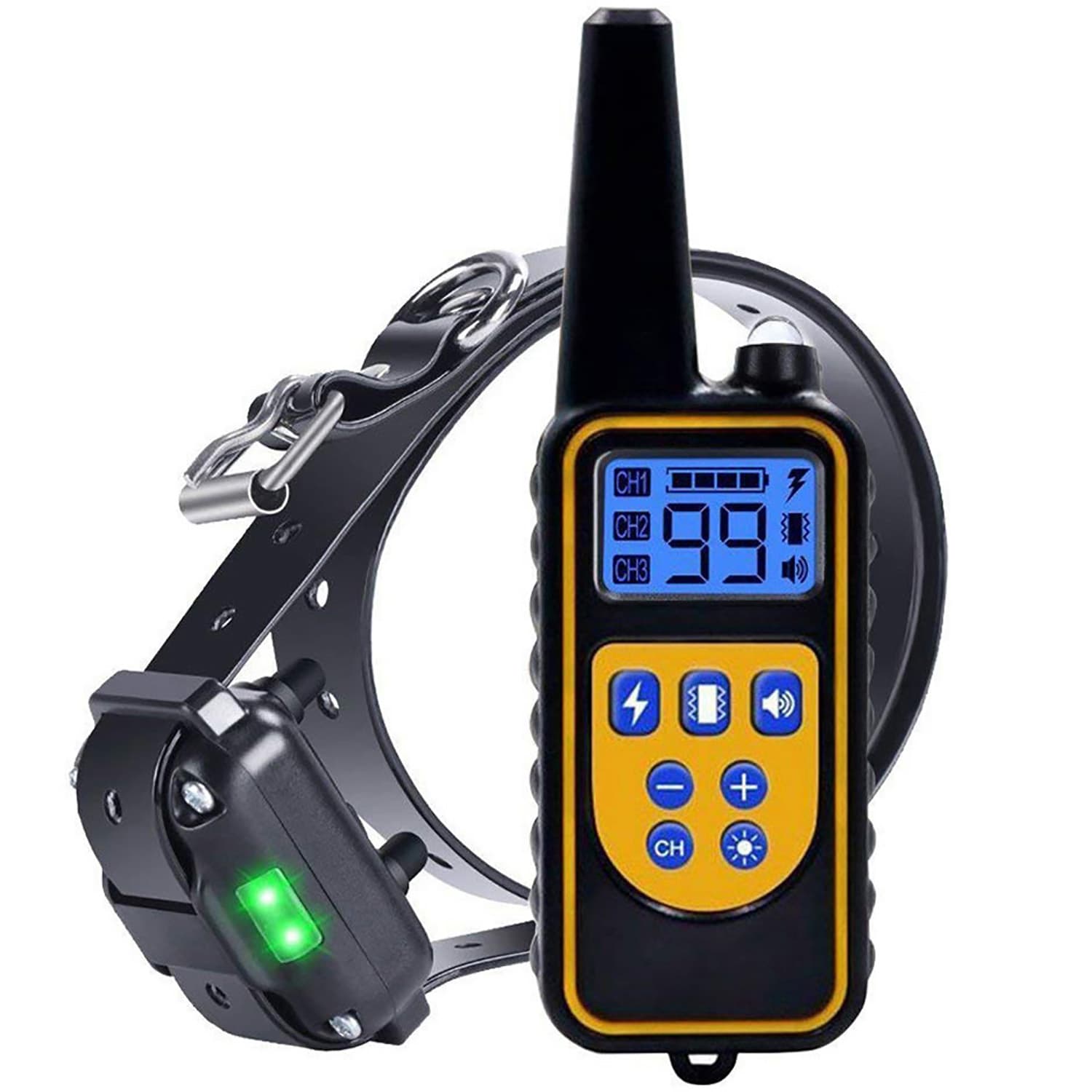 dog training collar 800M remote rechargeable and waterproof dog trainer