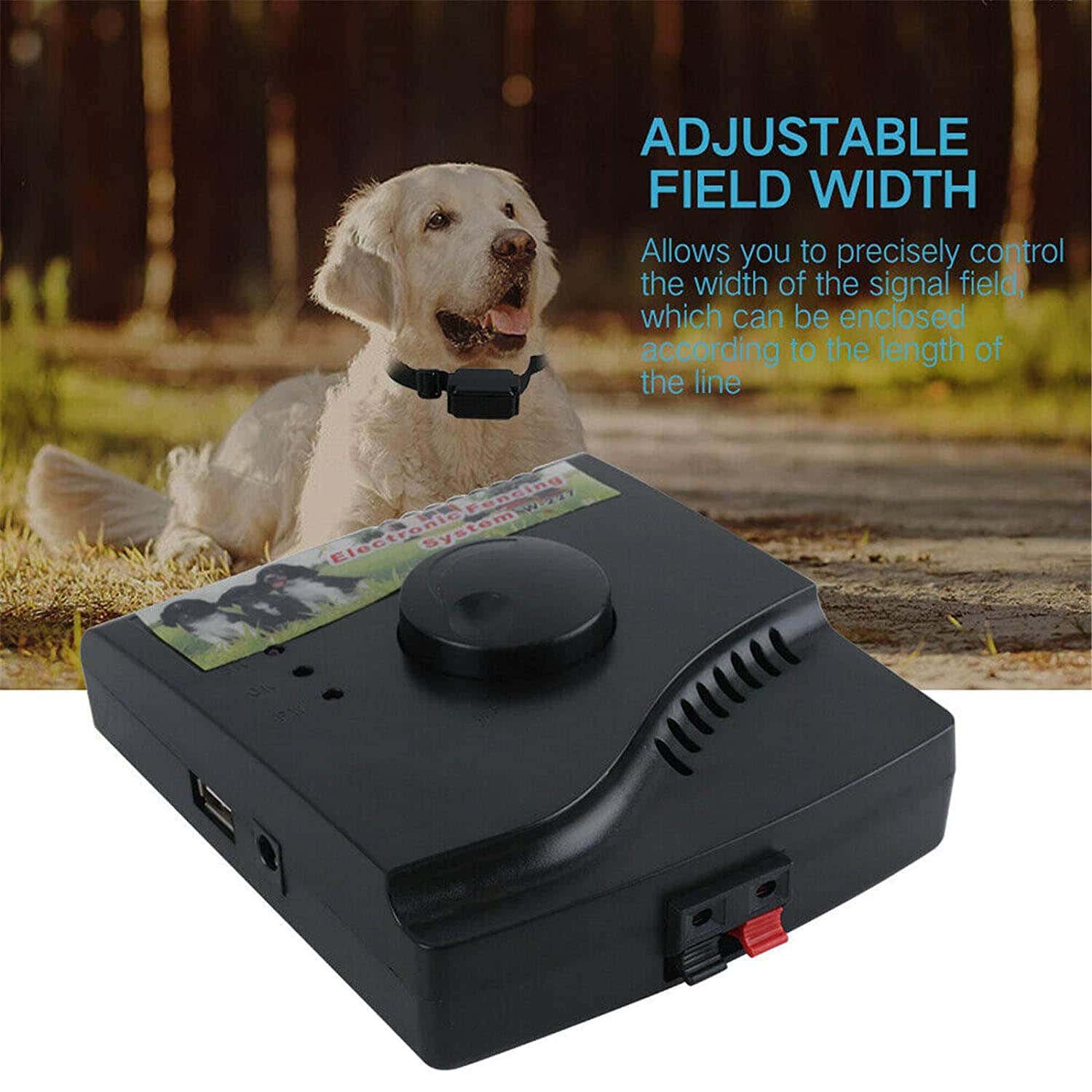 Rechargeable Electronic Dog Fence Wired Containment System with Waterproof Collar